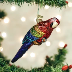 TheHolidayBarn.com Christmas Tropical Parrot Ornament