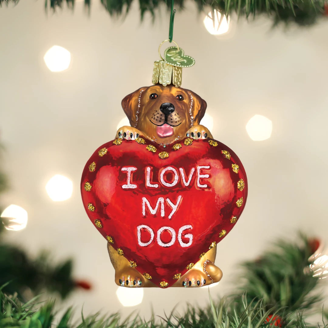 TheHolidayBarn.com I Love My Dog Ornament 3 TheHolidayBarn.com I Love My Dog Ornament