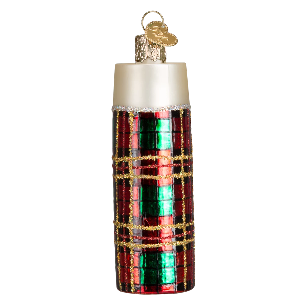 Old World Christmas Retro Thermos Ornament 4 Old World Christmas Retro Thermos Ornament