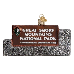 Old World Christmas Great Smoky Mountains National Park Sign Ornament 7 Old World Christmas Great Smoky Mountains National Park Sign Ornament