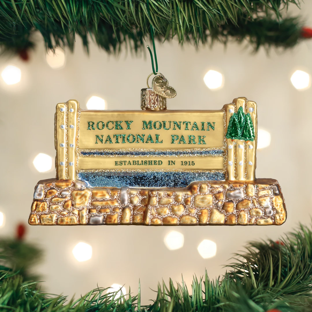 Old World Christmas Rocky Mountain National Park Ornament 3 Old World Christmas Rocky Mountain National Park Ornament