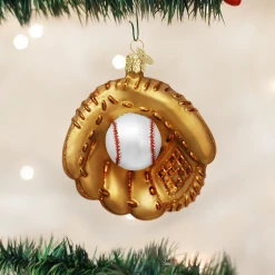 Old World Christmas Baseball Mitt Ornament