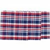 TheHolidayBarn.com Red, White & Blue Plaid Table Runner