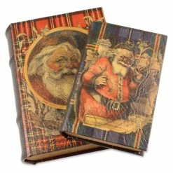 Beth Bethany Lowe Nast Plaid Nesting Book Boxes