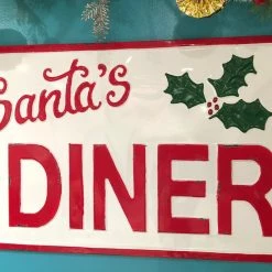 Raz Santa's Diner Sign New!