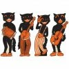 Beistle Beistle Vintage Halloween Scat Cat Band Halloween Cutouts