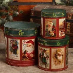 Bethany Lowe Santa Nesting Boxes