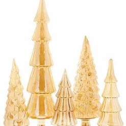 Cody Foster New! Amber Candy Glass Trees, Large