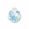 Raz New! Chinese Blossom Ball Ornament, Blue & White