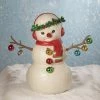 Bethany Lowe New! Baubles Snowman, Paper Mache 1 Bethany Lowe New! Baubles Snowman, Paper Mache