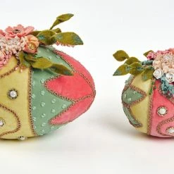 Katherine's Collection New! Blooms & Blessings Fabric Eggs