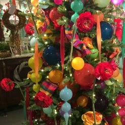 Winward Jim Marvin Yellow Bubblegum Glass Ornaments