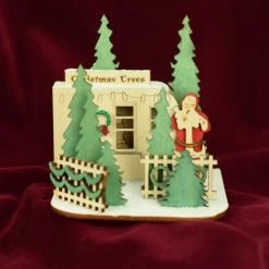 Ginger Cottages Christmas Tree Lot Ornament New!