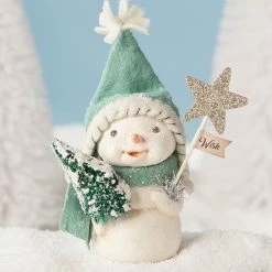 Bethany Lowe New! Christmas Wishes Snowman Figurine