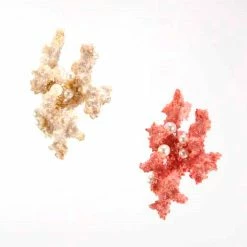 Katherine's Collection Coastal Celebration Coral & Pearl Ornaments