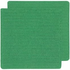 TheHolidayBarn.com Crocheted Dishcloths, Green