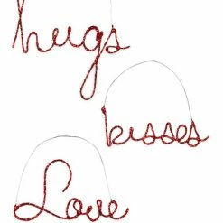 Bethany Lowe Cursive Valentine Word Ornaments