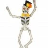 Bethany Lowe New! Day Of The Dead Skeleton, Large Paper Mache