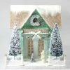 Cody Foster Frosty Cottage With Bunny Putz House New!