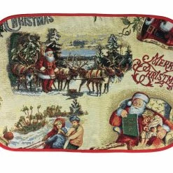 StiVoTex Merry Christmas Tapestry Placemats From Germany - Set Of 6