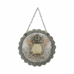 Demdaco Gilded Girl Crown Shadowbox Ornament Christmas