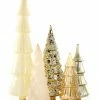 Cody Foster Gold & Cream Candy Glass Trees, Large 1 Cody Foster Gold & Cream Candy Glass Trees, Large