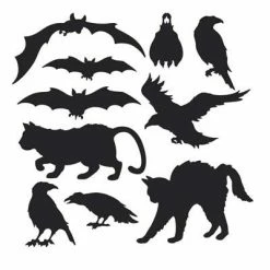 Beistle Halloween Silhouette Cutouts Beistle Vintage Halloween