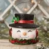 Bethany Lowe New! Happy Retro Snowman Bucket 1 Bethany Lowe New! Happy Retro Snowman Bucket