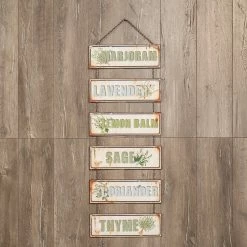 Ragon House New! Hanging Metal Herb Sign