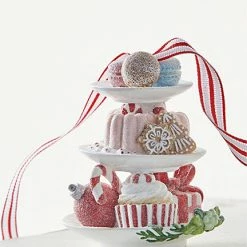 Raz New! Sweet Treats On Tiered Tray Ornament