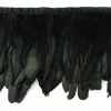 Zucker Iridescent Black Feather Fringe Halloween