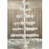 Bethany Lowe Ivory Feather Tree In Urn Base Christmas