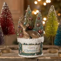 Bethany Lowe Jeweled Deer On Box New!