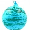 Winward Jim Marvin Blue Green Marble Glass Ball Ornaments New!