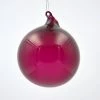 TheHolidayBarn.com New! Jim Marvin Burgundy Bubblegum Glass Ornaments