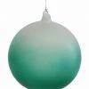 TheHolidayBarn.com Jim Marvin Frosted Glass Teal Ball Ornaments