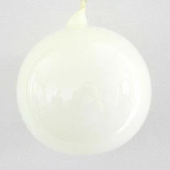 Winward Jim Marvin Ivory Bubblegum Glass Ornaments