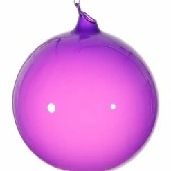 Winward Jim Marvin Purple Bubblegum Glass Ornaments Jim Marvin Ornaments