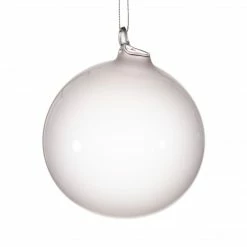 Winward New! Jim Marvin Light Gray Bubblegum Glass Ornaments