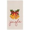 TheHolidayBarn.com Jingle Bells Flour Sack Kitchen Towel New! 2 TheHolidayBarn.com Jingle Bells Flour Sack Kitchen Towel New!