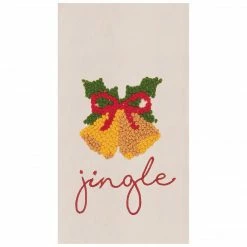 TheHolidayBarn.com Jingle Bells Flour Sack Kitchen Towel New!
