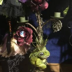 Katherine's Collection Lizard & Eyeball Rose Candle Holder