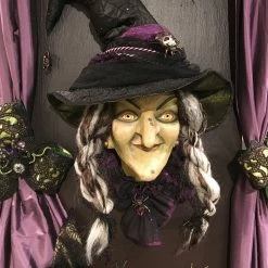 Katherine's Collection Hanging Witch Head New!