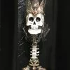 New! Katherine's Collection Skeleton King Candle Holder