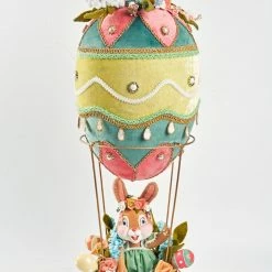 Katherine's Collection New! Up, Up And Away Balloon With Bunny Rabbit