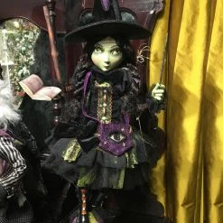 Katherine's Collection Witch On Broom New!