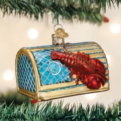 Old World Christmas Lobster Trap Ornament