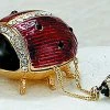 TheHolidayBarn.com Lucky Ladybug Trinket Box With Necklace
