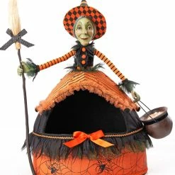 Katherine's Collection Lylah Witch Candy Container New!