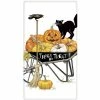 Mary Lake-Thompson Halloween Pumpkin Wheelbarrow Towel New! 1 Mary Lake-Thompson Halloween Pumpkin Wheelbarrow Towel New!
